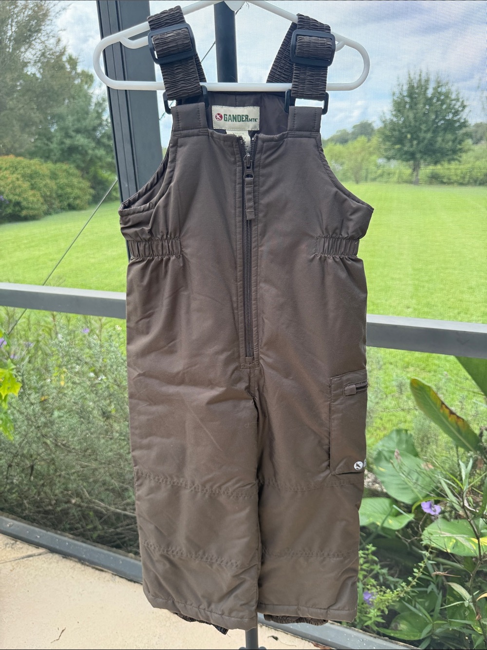 Gander Mountain Kids Brown Snow Overalls